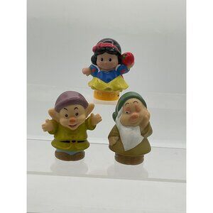 Fisher Price Little People Disney Princess Snow White Dopey Sleepy Dwarfs Figure